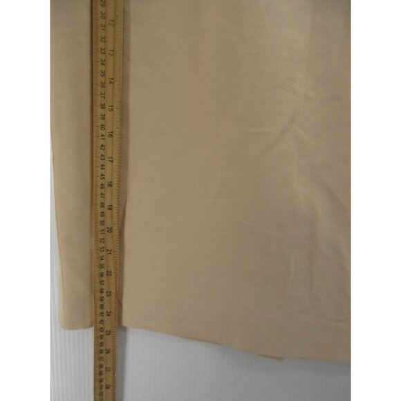 VINTAGE Escada Skirt 14 New Wool Silk Pencil Career Zip Up Slit 44* - Picture 3 of 11